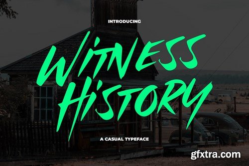 Witness History - Modern & Dramatic Typeface