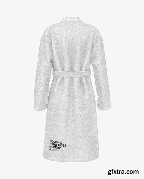 Women\'s Terry Robe Mockup - Back View 48649