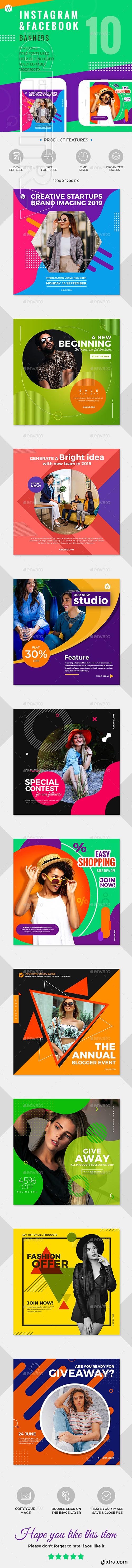 GraphicRiver - 10 Instagram & Facebook Banners 24535284