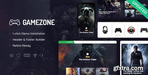 ThemeForest - Gamezone v1.1 - Video Gaming Blog & Esports Store WordPress Theme - 21617775