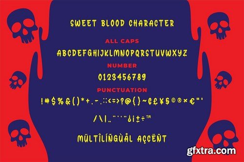 Sweet Blood - Horror Typeface