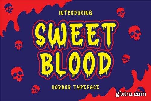 Sweet Blood - Horror Typeface