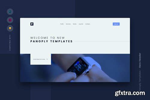 Web Templates UI Kit - Hero Header 4