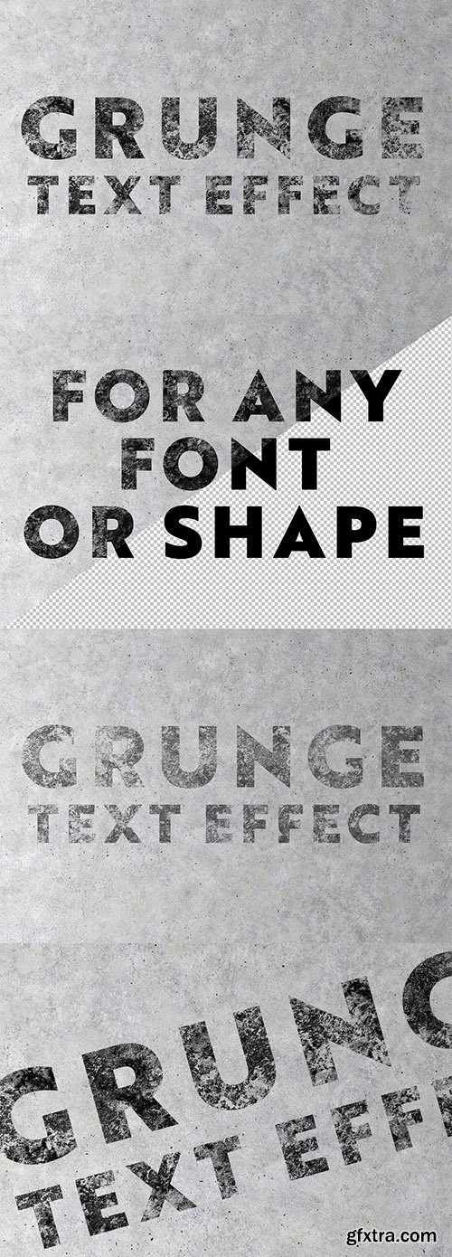 Concrete Grunge Text Effect Mockup 288921343