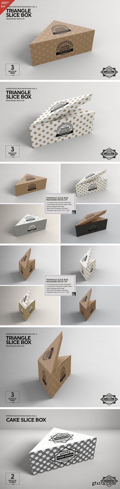 CM - Cake Slice Box Packaging Mockup 1211251