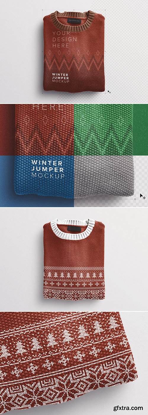 Winter Jumper Mockup 289174373