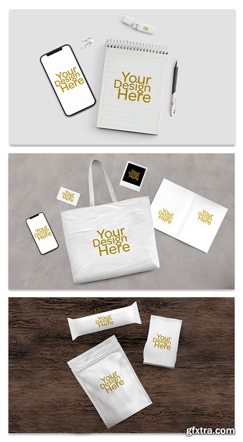 Business Collateral Merchandise Mockup Set 289167151