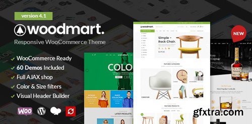 ThemeForest - WoodMart v4.1.0 - Responsive WooCommerce WordPress Theme - 20264492 - NULLED