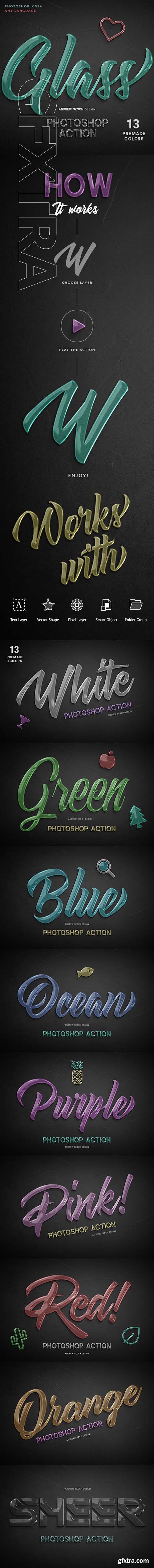 GraphicRiver - Glass Photoshop Action 24532292