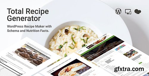 CodeCanyon - Total Recipe Generator v1.7.0 - WordPress Recipe Maker with Schema and Nutrition Facts - 19410410