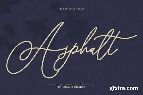 CM - Asphalt Signature Font 4104042