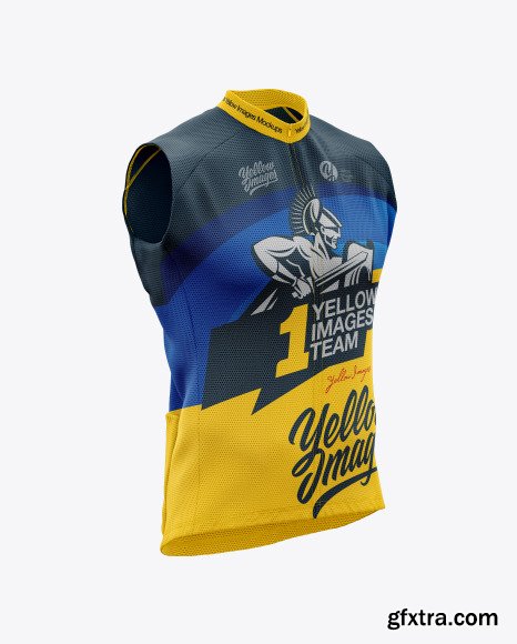 Men’s Cycling Wind Vest Mockup 48722