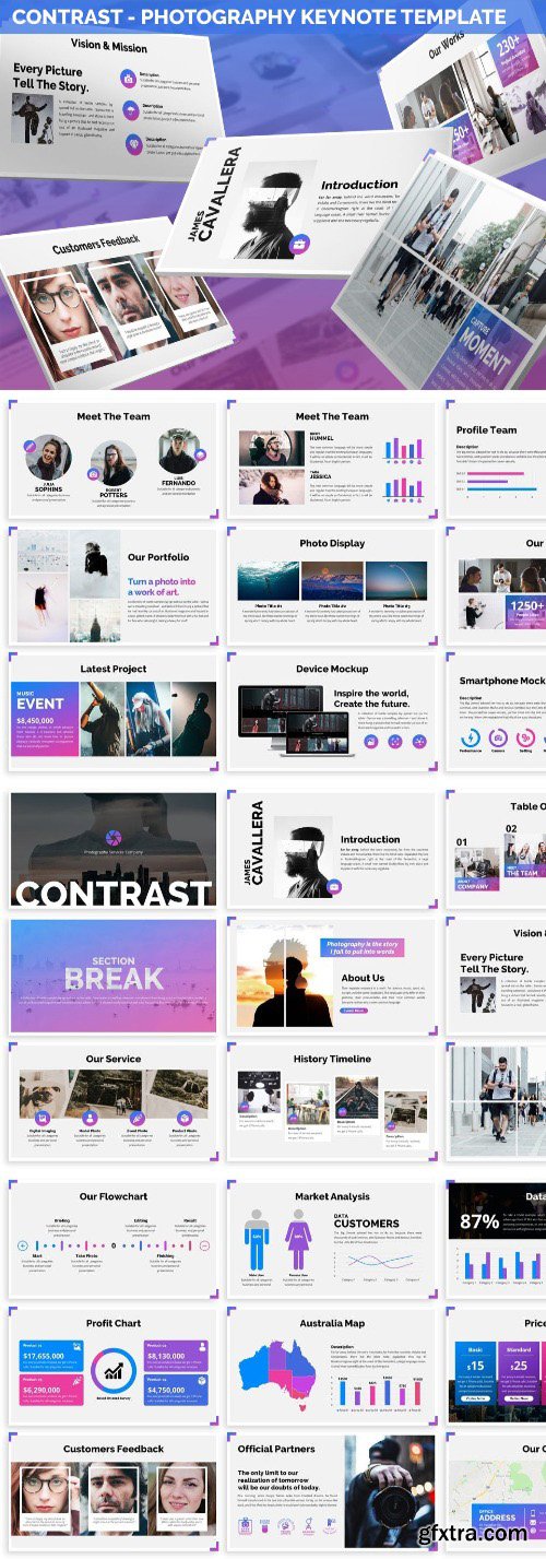 Contrast - Photography Keynote Template