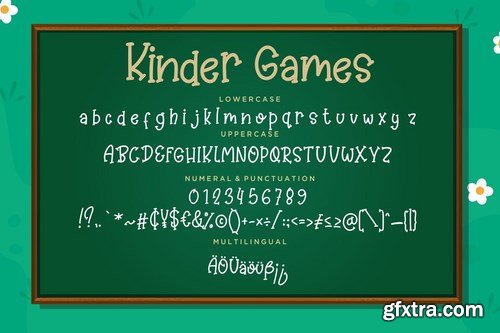 Kinder Games Cute & Fun Typeface