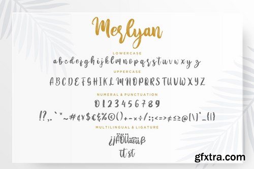 Merlyan Brush Calligraphy Font