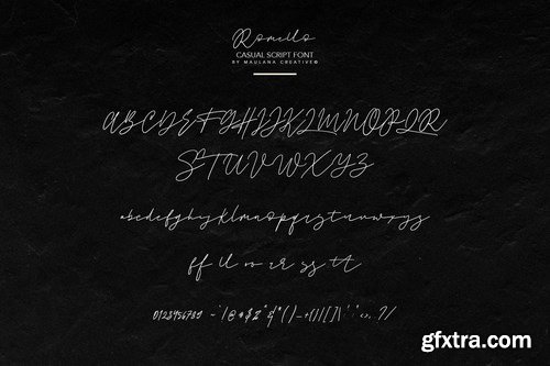 Romello Brush Signature Font