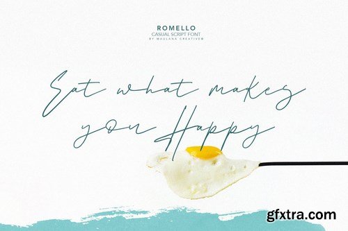 Romello Brush Signature Font