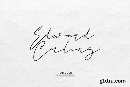 Romello Brush Signature Font