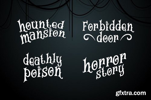 Magic House - Haunted Halloween Typeface