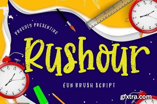 Rushour Fun Brush Script