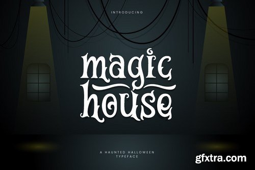 Magic House - Haunted Halloween Typeface