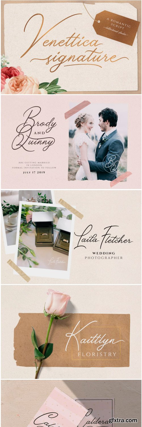 Venettica Signature Romantic Script Font