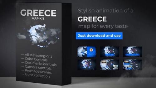 Udemy - Greece Map - Hellenic Republic Map Kit - Hellas Animation