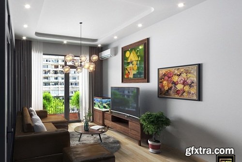 nterior Livingroom Scenes Sketchup By XuanKhanh