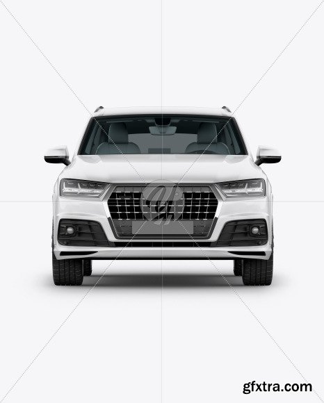 Crossover SUV Mockup - Front View 48615