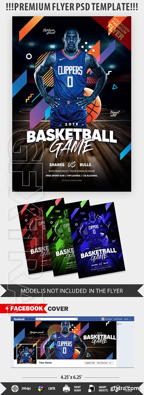 Basketball PSD Flyer Template