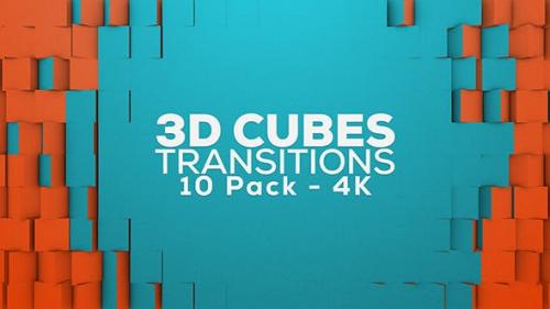 Udemy - 3D Cubes Transitions - 10 Pack - 4K