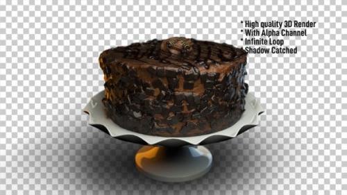 Udemy - Chocolate Cake rotating