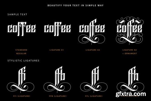 FireFlight Blackletter Modern Font