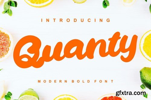 Quanty Modern Script Bold Font