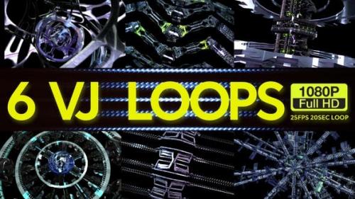 Udemy - Cyber Machines VJ Loops 6 In 1