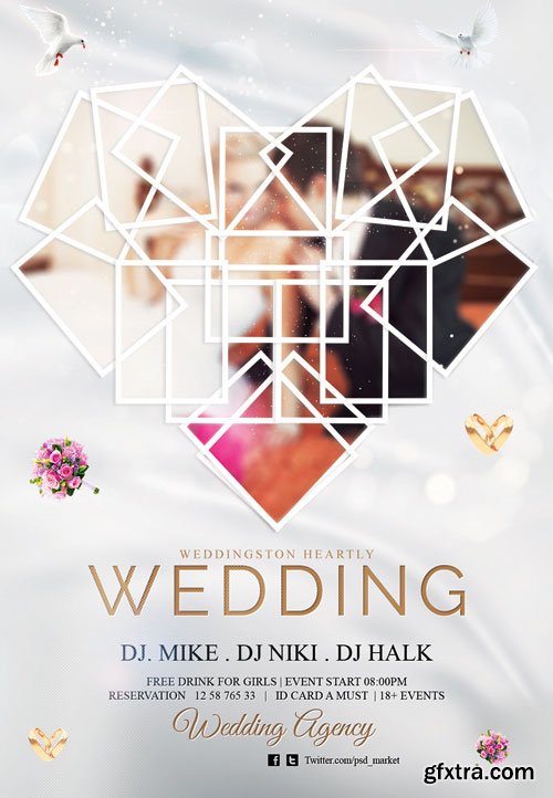 Wedding - Premium flyer psd template