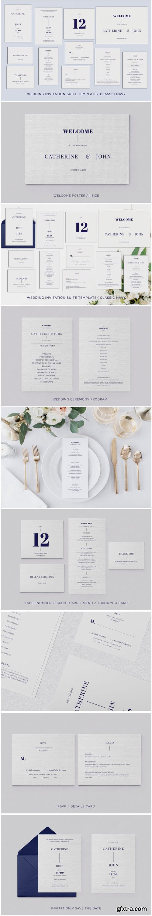 Navy Wedding Template Suite 1771768