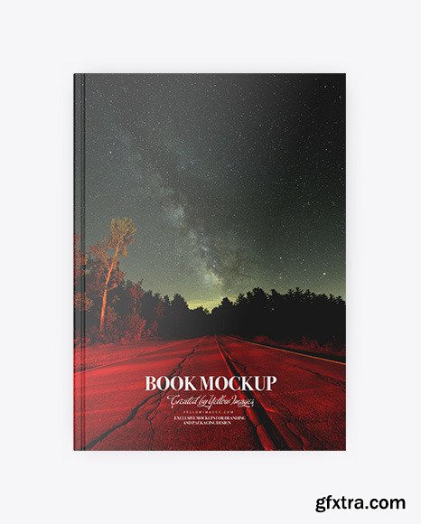 Book W/ Glossy Cover Mockup - Top View 48811