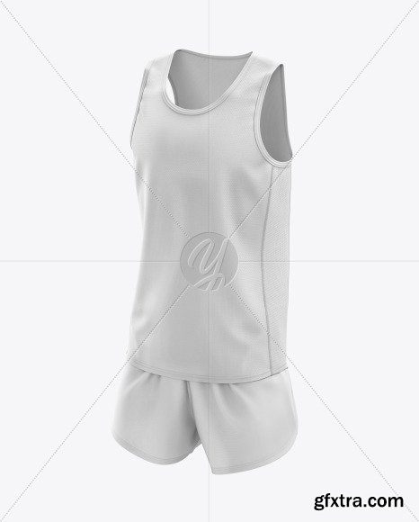 Men’s Running Kit mockup (Half Side View) 48818