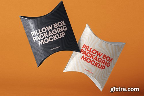 Psd Pillow Box Packaging Mockup 2