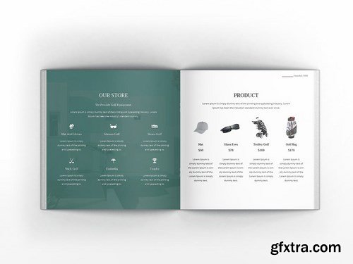 Golf Square Brochure Template