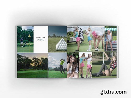 Golf Square Brochure Template