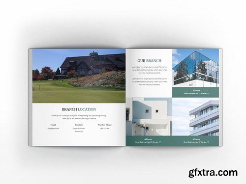 Golf Square Brochure Template