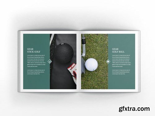 Golf Square Brochure Template