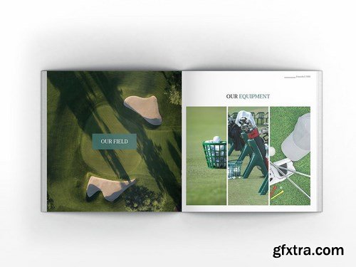 Golf Square Brochure Template