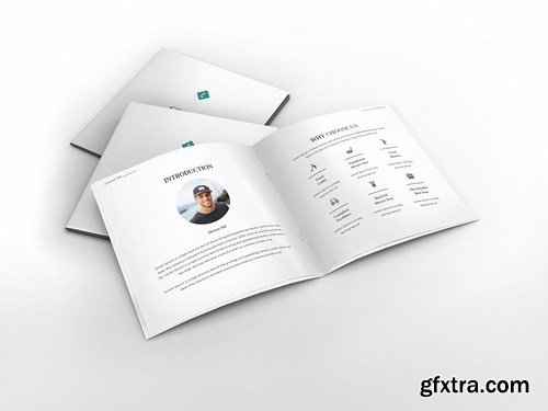 Golf Square Brochure Template