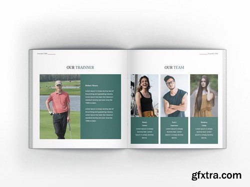 Golf Square Brochure Template