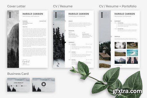 Monome - Professional Photographer Resume CV Set