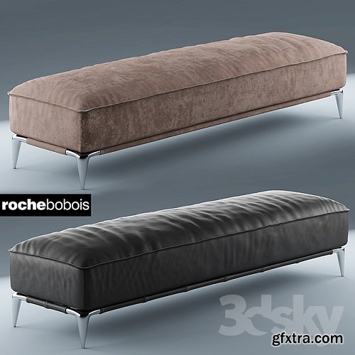 Poof rochebobois POUF RECTANGULAIRE ELLICA 3d model