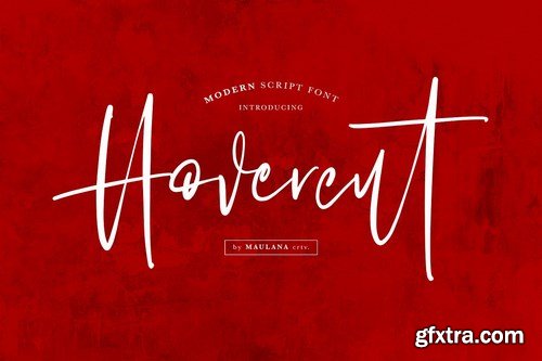 CM - Hovercut Brush Script Font 4113619